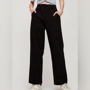 ARITZIA WILFRED MODERN UTILITY PANT  black size 2